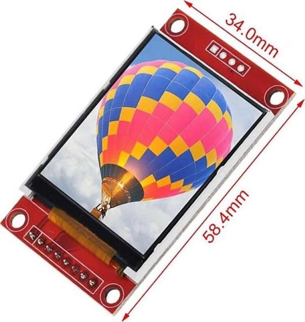 Alkatronik 1.8 Inch Lcd Tft Modül Qvga 128x160 Pixel 1.8” 8 Pin Spı Seri Ekran Sd Kart Soketi St7735 Arduino - Image 1