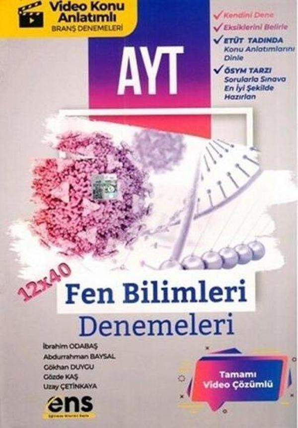 2023 AYT Fen Bilimleri 12 x 40 Deneme - Ens Yayıncılık - Image 1
