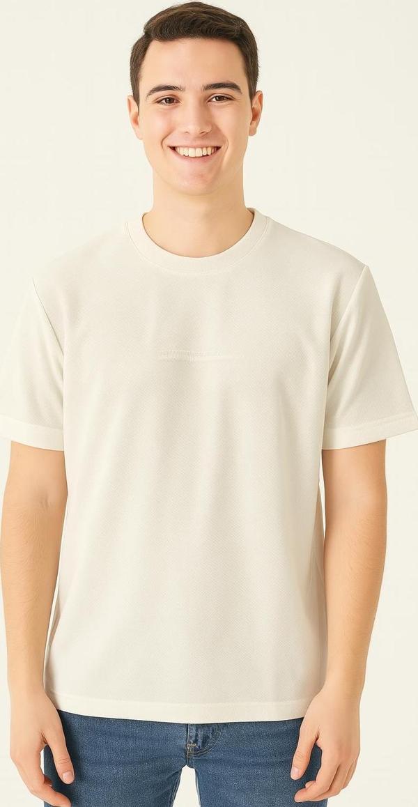 White Room Slim Fit Erkek Kısa Kol Tshirt  7364 - Image 1