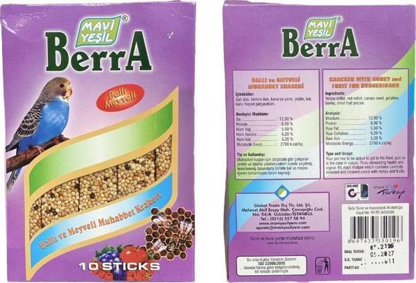 Berra Ballı ve Meyveli Muhabbet Krakeri 10 lu - Image 1