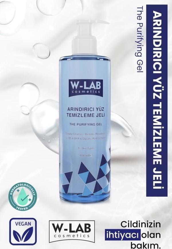 W-Lab Kozmetik Arındırıcı Yüz Temizleme Jeli 400 ML - Image 1