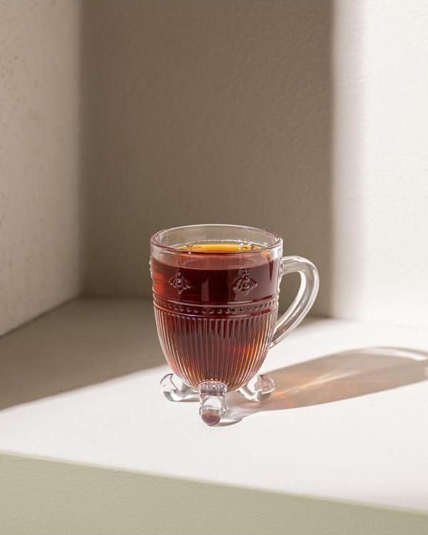 Abeille 4'lü Çay Fincanı - Şeffaf - 170 ml - Image 1