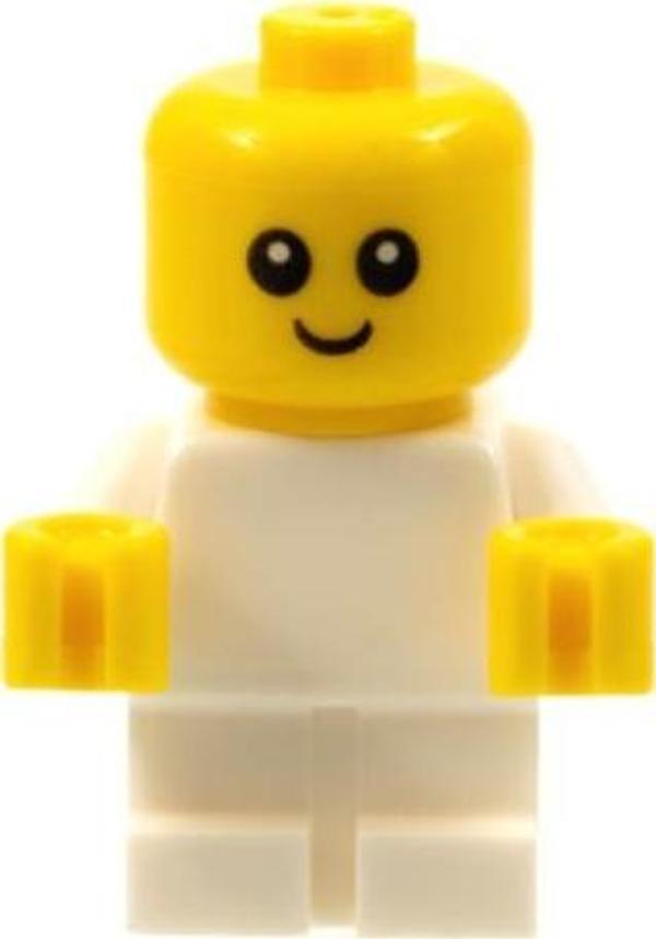 Lego Minifigür Baby - White Body with Yellow Hands njo0446 - Image 1