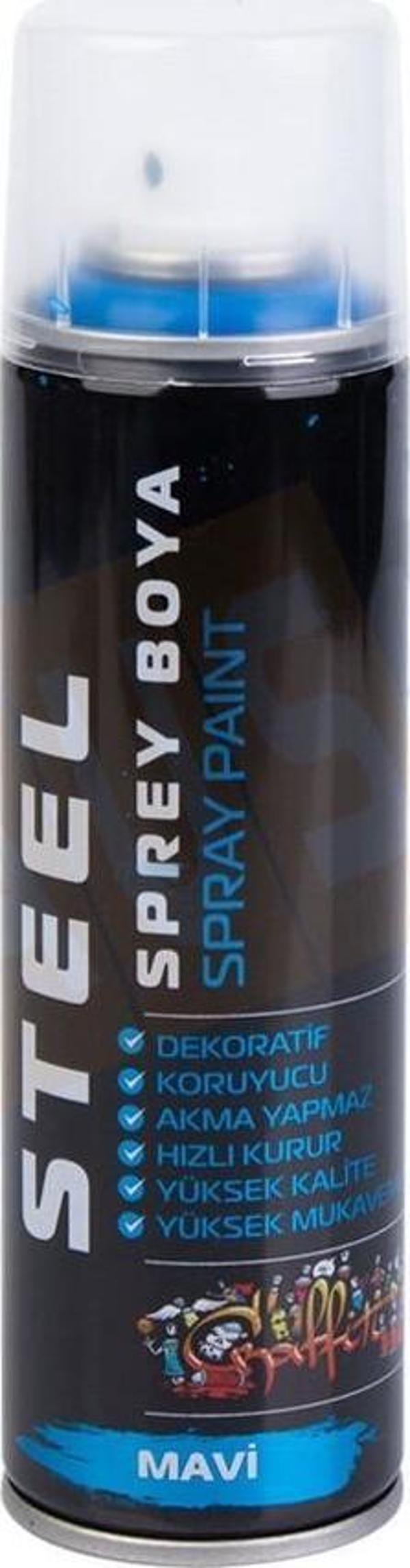 Steel Sprey Boya Mavi 200 ml  - Image 1