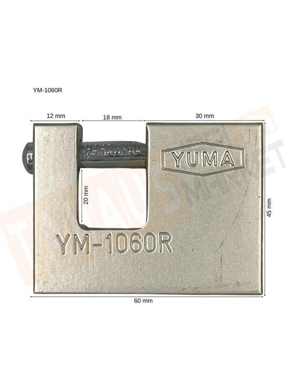 Yuma Asma Kilit Kayar Milli Yatay Gri 60 mm - Image 1