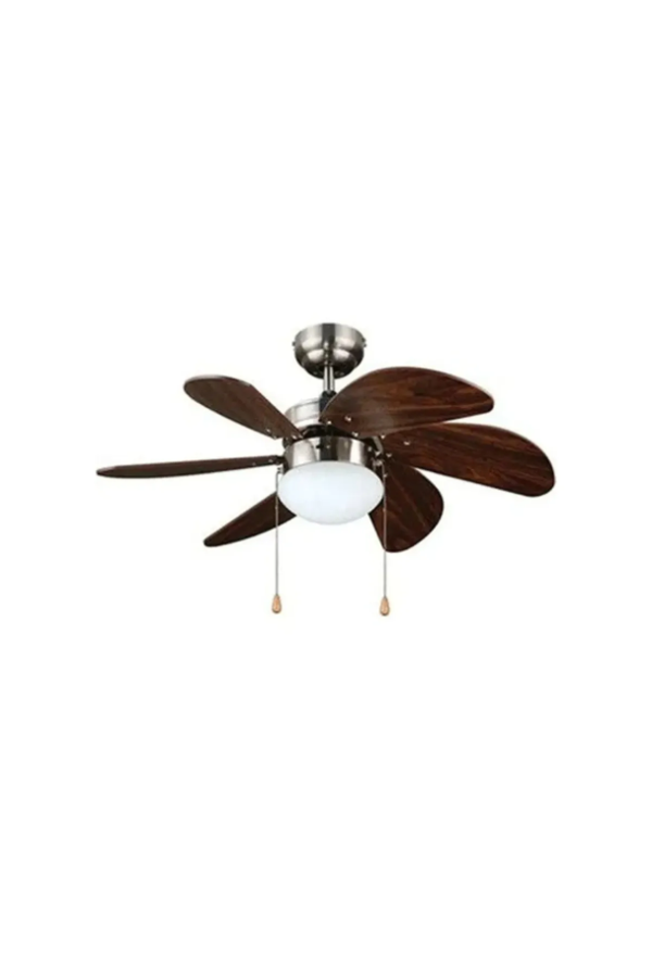 Kcf280 60w Ahşap 6 Kanatlı Avizeli Tavan vantilatörü - Image 1