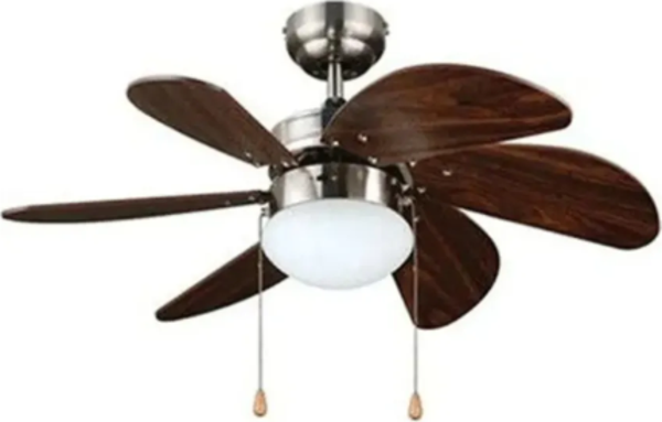 Kcf280 60w Ahşap 6 Kanatlı Avizeli Tavan vantilatörü - Image 1