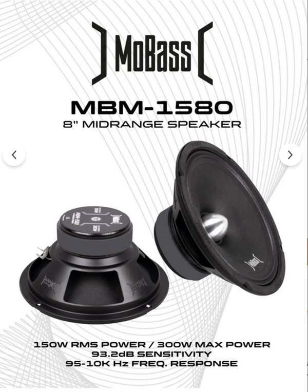 MOBASS MBM-1580-300W MAX-150W RMS-PROFESYONEL 2025 YENİ SERİ-20 CM MİDRANGE HOPARLÖR - Image 1