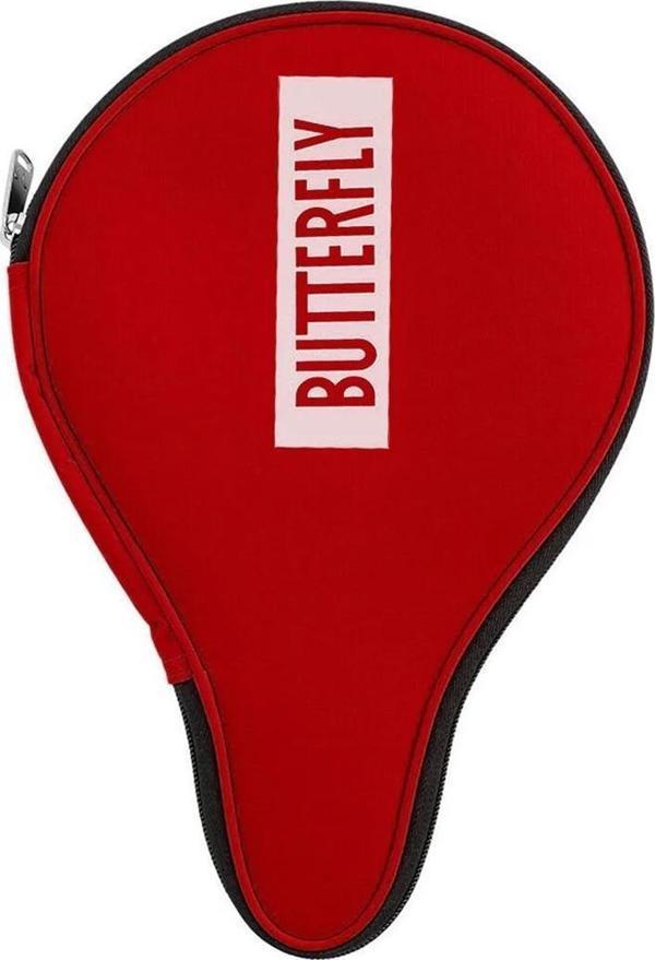Butterfly Round Case Masa Tenisi Raket Kılıfı Kırmızı - Image 1