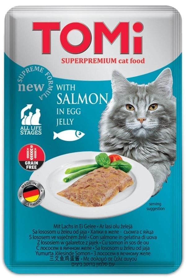 Tomi Kedi Somon Ve Yumurta Tahılsız Pouch Mama 100gr (pate) - Image 1