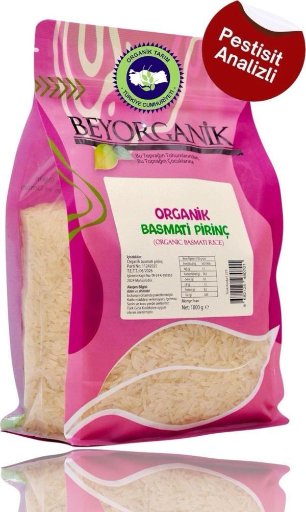Beyorganik Organik Basmati Pirinç 1Kg (Pestisit Ve Aflatoksin Analizli) - Image 1