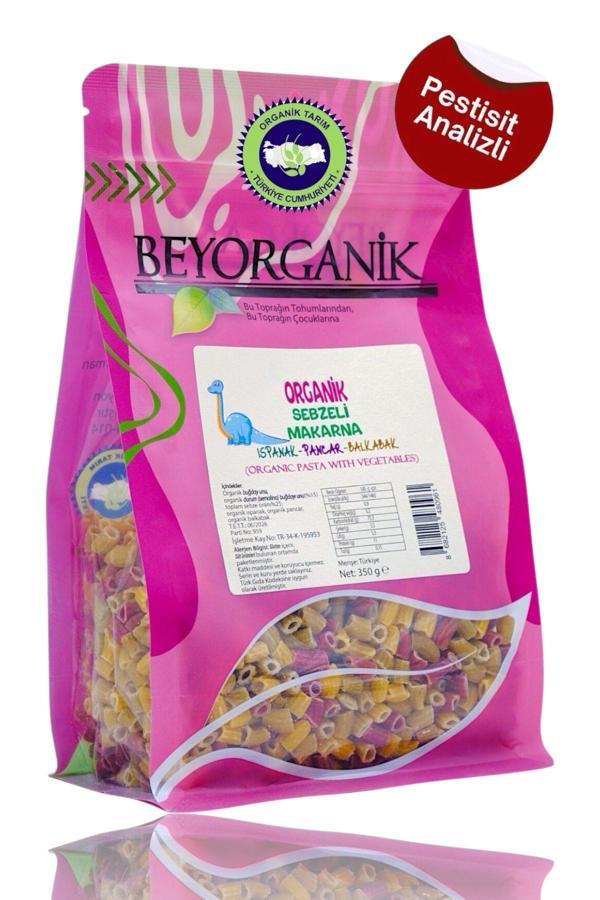 Beyorganik Organik Çocuk Makarna Sebzeli %35 Sebzeli 350Gr (Pestisit Ve Aflatoksin Analizli - Image 1