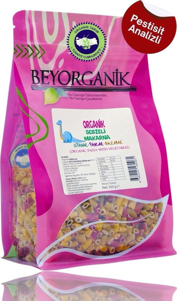 Beyorganik Organik Çocuk Makarna Sebzeli %35 Sebzeli 350Gr (Pestisit Ve Aflatoksin Analizli - Image 1