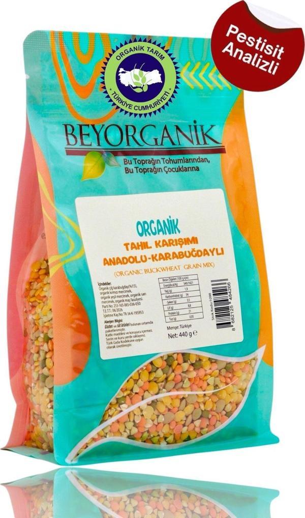 Beyorganik Organik Karabuğdaylı Çorbalık Tahıl Karışımı 440Gr (Pestisit Ve Aflatoksin Analizli) - Image 1