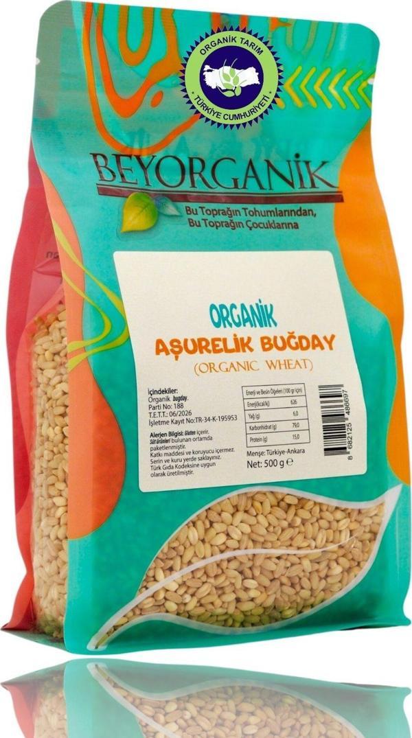 Beyorganik Organik Aşurelik Buğday 500Gr (Pestisit Ve Aflatoksin Analizli) - Image 1