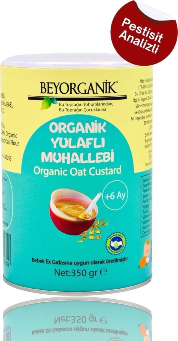 Beyorganik Organik Bebek Ek Gıdası Yulaflı Keçiboynuzlu Muhallebi (Pestisit Ve Aflatoksin Analizli) 350Gr - Image 1