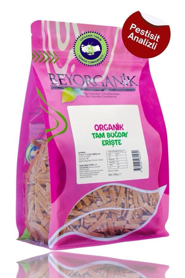 Beyorganik Organik Tam Buğday Erişte 500Gr (Pestisit Ve Aflatoksin Analizli) - Image 1