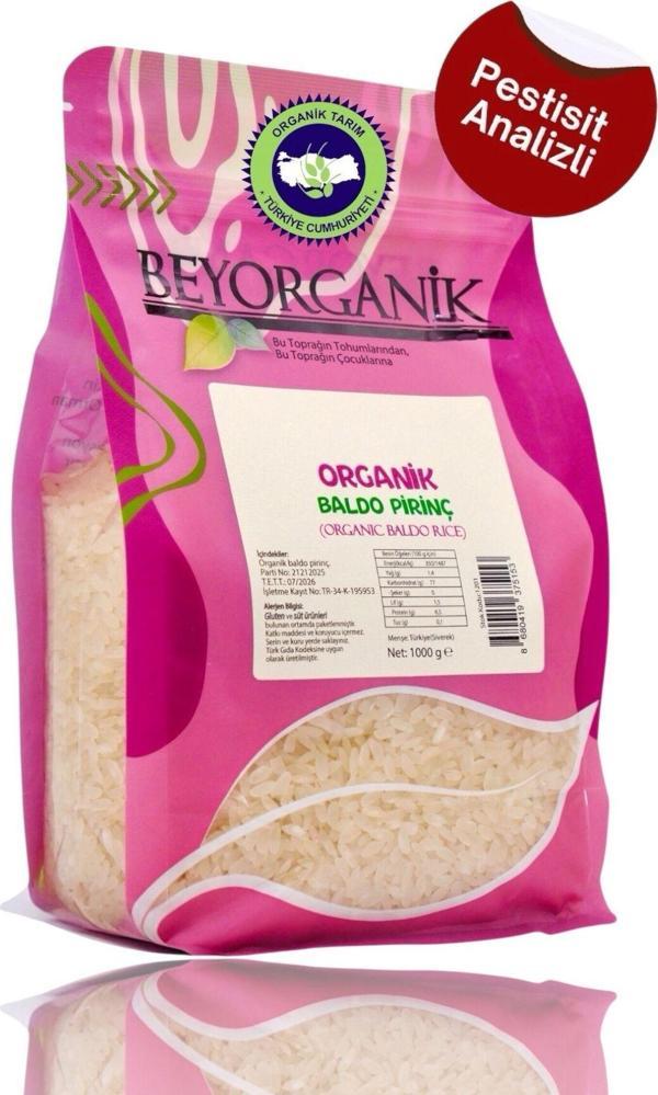 Beyorganik Organik Pirinç Baldo 1Kg (Pestisit Ve Aflatoksin Analizli) - Image 1