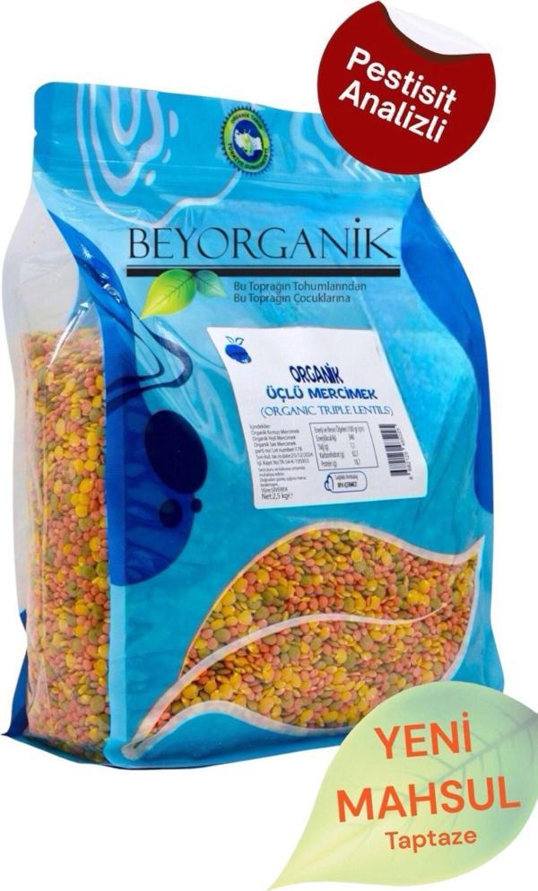 Beyorganik Organik Üçlü Tahıl Karışımı 2,5Kg (Pestisit Ve Aflatoksin Analizli) - Image 1