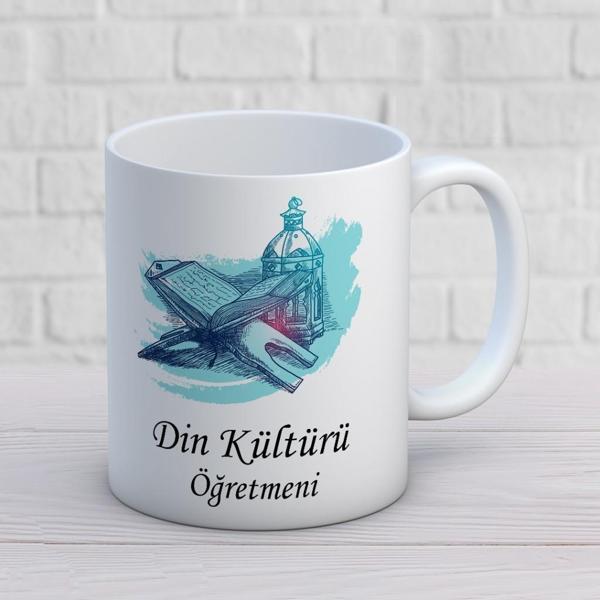 Din Kültürü Öğretmenlerine Özel Öğretmenler Günü Hediyelik Baskılı Kupa - Image 1