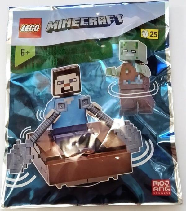 LEGO Minecraft 662205 Steve with Drowned Zombie - Image 1