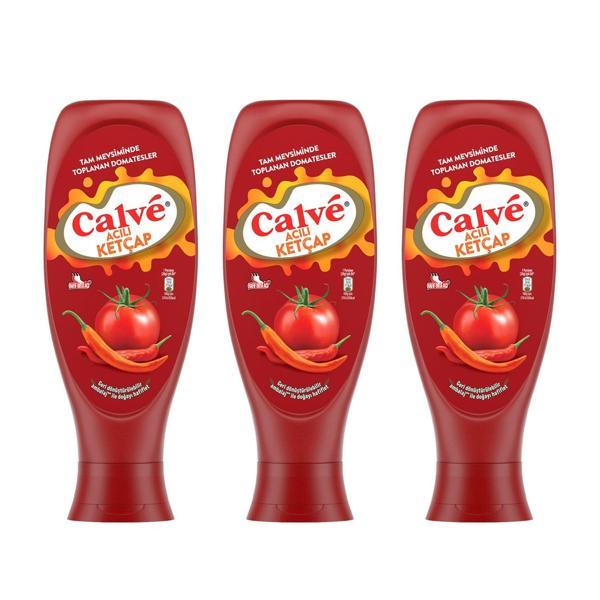 Calve Ketçap Acılı 610 gr x 3 Adet - Image 1
