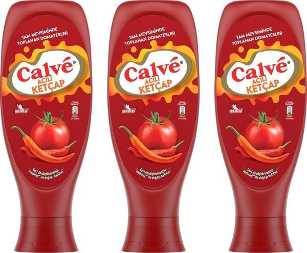 Calve Ketçap Acılı 610 gr x 3 Adet - Image 1