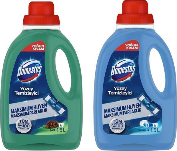 Domestos Yüzey Temizleyici 1500 ml Çam ve Okyanus 2 li - Image 1