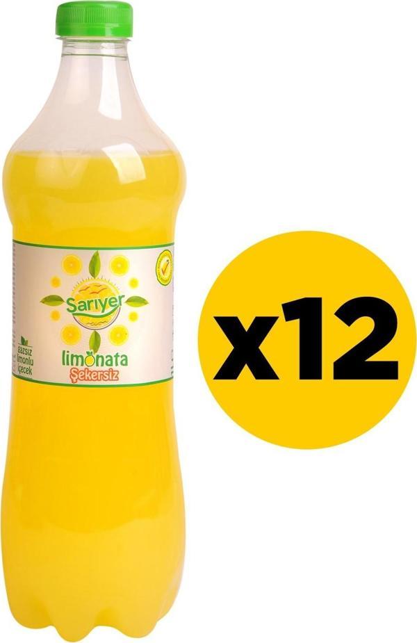Sarıyer Limonata 1 lt Şekersiz x 12 Adet - Image 1