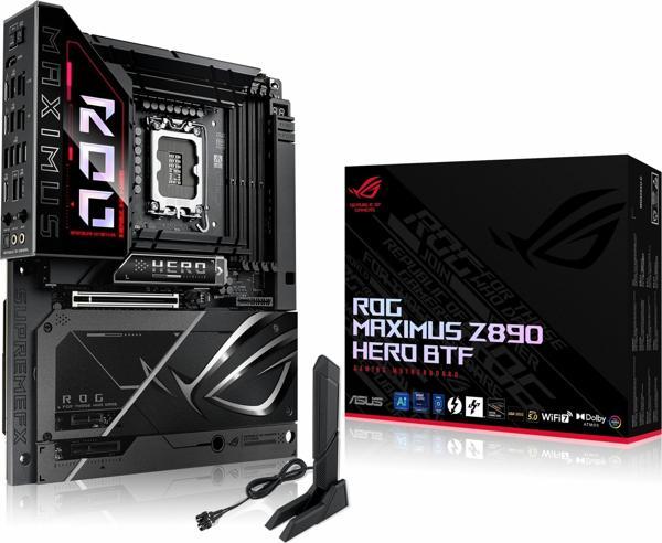 Asus ROG Maximus Z890 Hero BTF DDR5 (9200MHz)OC M.2 HDMI/USB-C PCIe 5.0 1851P ATX Anakart - Image 1