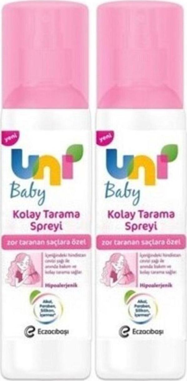 Uni Baby Kolay Tarama Spreyi 200 ml 2 Adet - Image 1