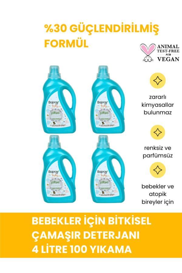 Baproy Bebekler Için Bitkisel Çamaşır Deterjanı Toplam 4 Litre %30 Güçlendirilmiş Formül - Image 1
