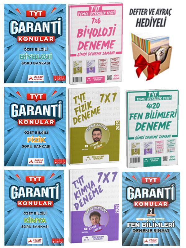Ders Ortamı + Paraf 2026 TYT Fen Bilimleri Garanti Konular + Ders Ortamı Deneme 8 li Set - Ders Ortamı Yayınları - Image 1