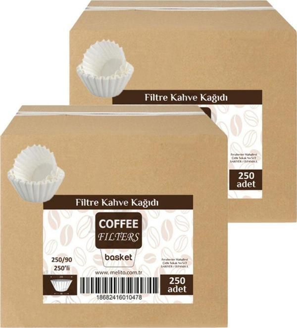 Caffeo Fıltres 250/90 250'li Filtre Kahve Kağıdı x 2 Adet - Image 1