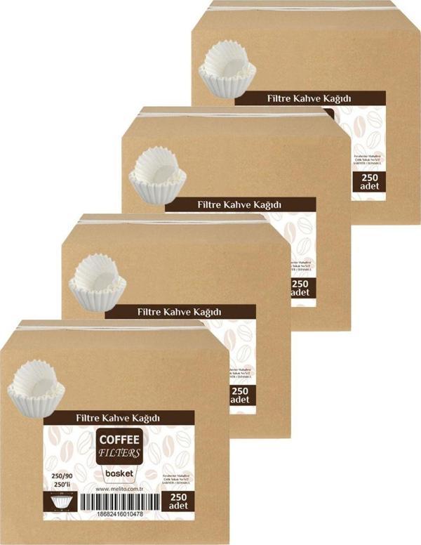 Caffeo Fıltres 250/90 250'li Filtre Kahve Kağıdı x 4 Adet - Image 1