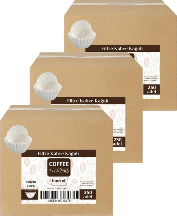 Caffeo Fıltres 250/90 250'li Filtre Kahve Kağıdı x 3 Adet - Image 1