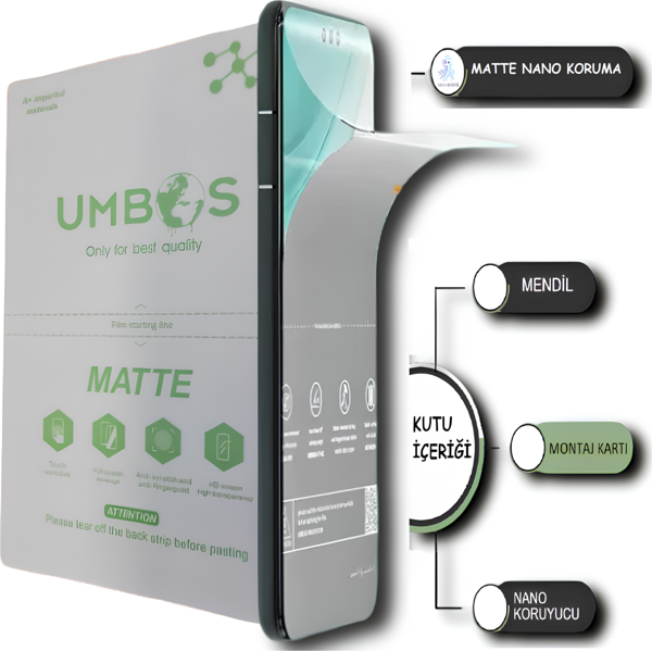 Casper Via A1 PLUS NANO Ekran Koruyucu MAT NANO ULTRA İnce Esnek - Umbos - Image 1
