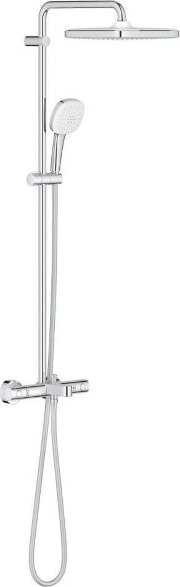 Grohe Tempesta System 250 Cube Duvara Monte Termostatik Bataryalı Duş Sistemi - 26975001 - Image 1