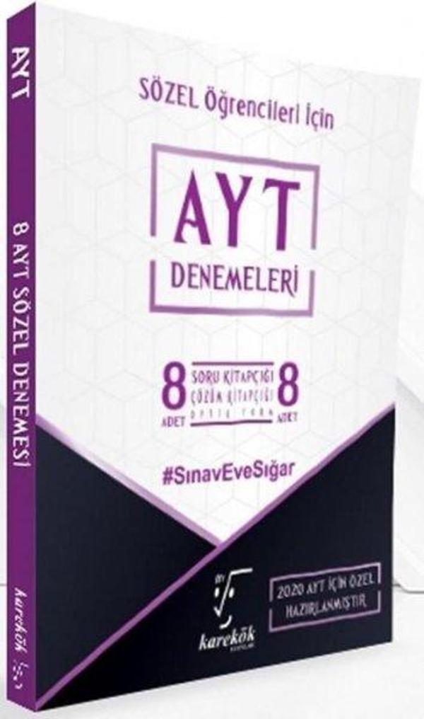 2023 AYT Sözel Özel 8'li Paket Deneme - Karekök Eğitim Yayınları - Image 1