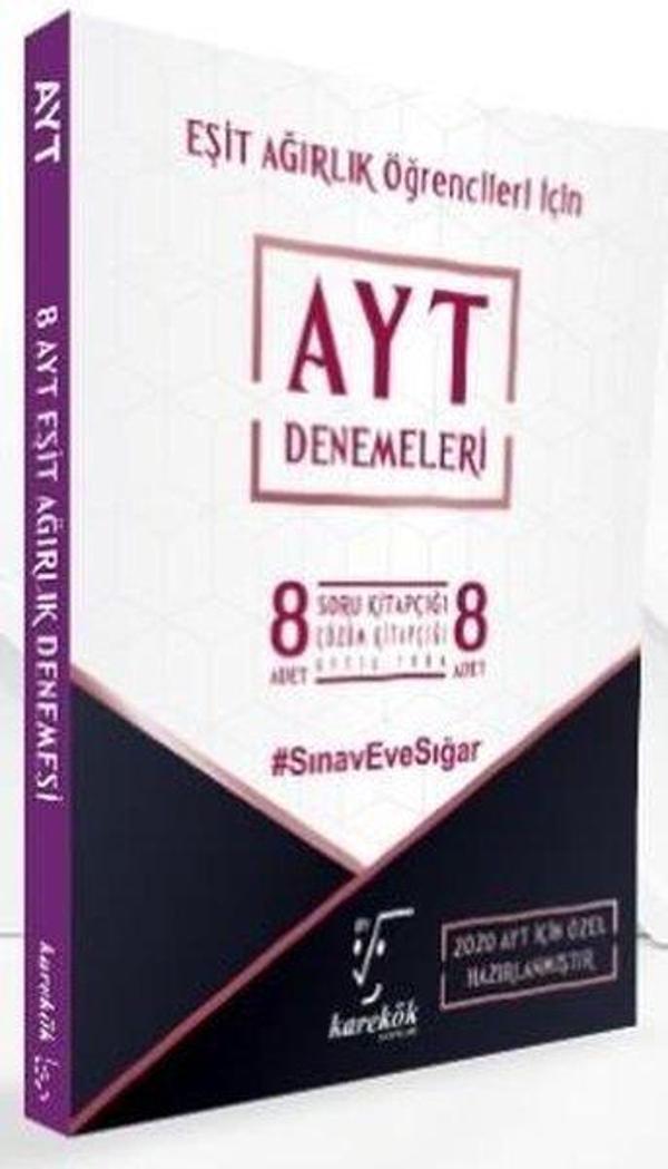 2023 AYT Eşit Ağırlık Özel 8'li Paket Deneme - Karekök Eğitim Yayınları - Image 1