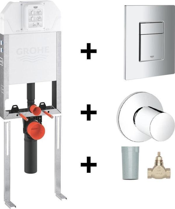 Grohe Duvariçi İnce Gömme Rezervuar Seti (8cm) - Image 1