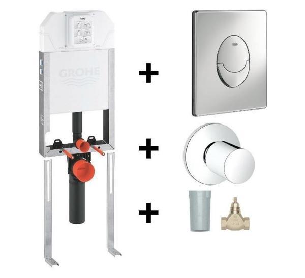 Grohe Duvariçi İnce Gömme Rezervuar Seti (8cm) - 39840000set3 - Image 1