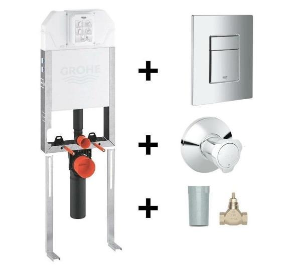 Grohe Duvariçi İnce Gömme Rezervuar Seti (8cm) - Image 1