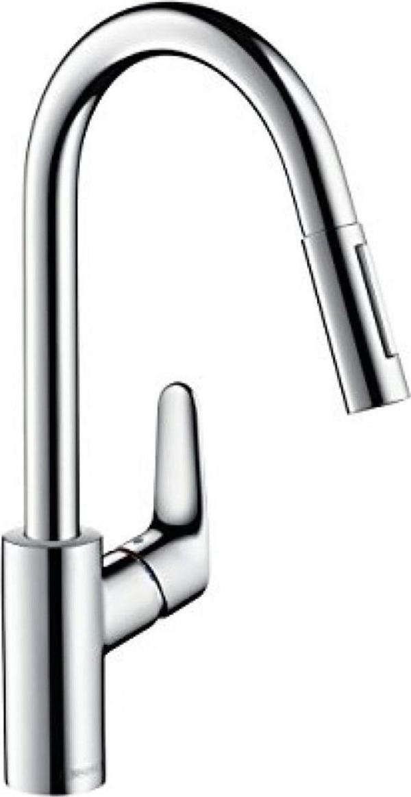 Hansgrohe Focus E2 240 Pull-Out Tek Kollu Evye Bataryası - Image 1