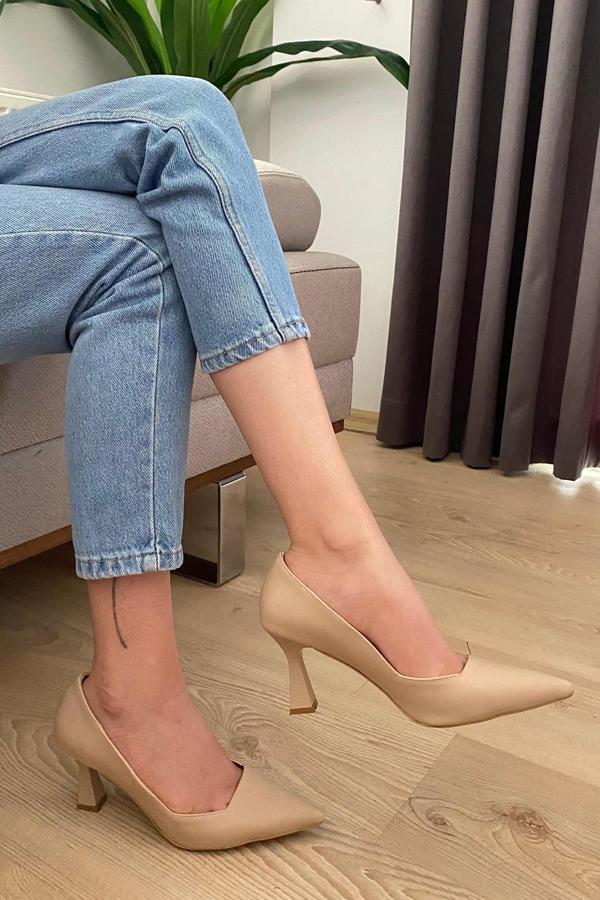 Kadın Pael Nud Cilt 7 cm Topuklu Stiletto - Image 1