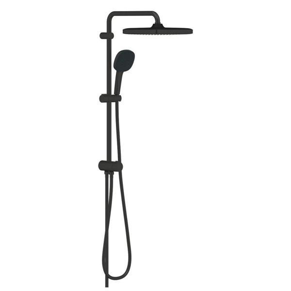 Grohe Tempesta System 250 Cube Duvar Bağlantılı, Divertörlü Duş Sistemi Mat Siyah - 269772431 - Image 1