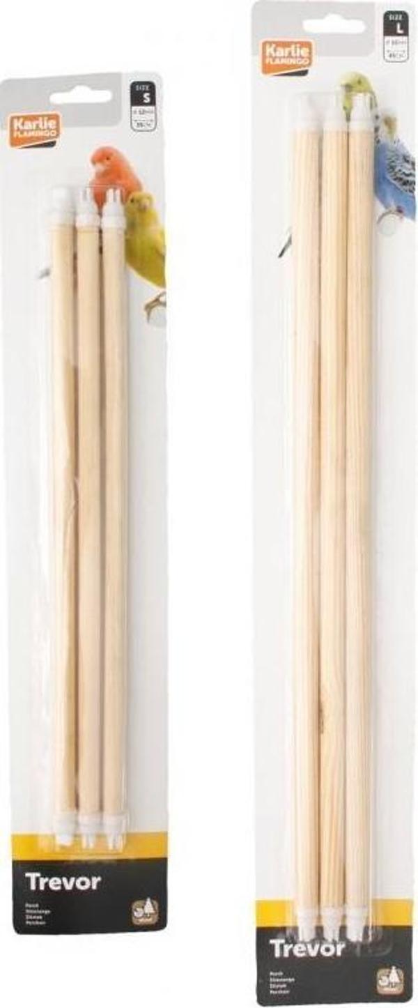 Karlie Ahşap Kuş Tüneği 3lü 35x12mm  - Image 1