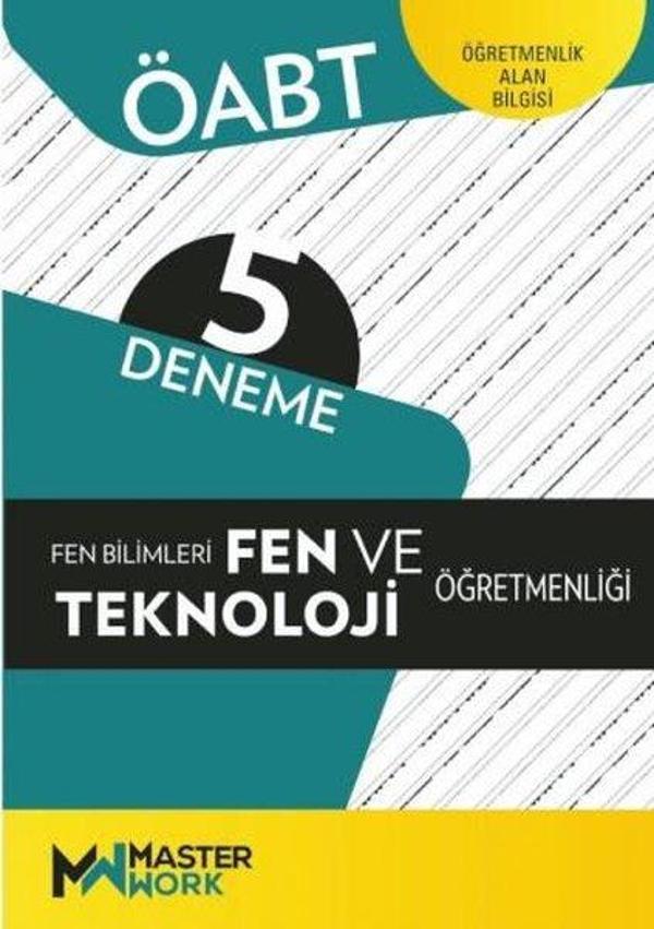 ÖABT Fen Bilimleri-Fen ve Teknoloji Öğretmenliği-5 Deneme - Masterwork - Image 1