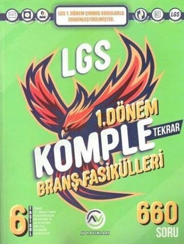 2023 8.Sınıf LGS 1.Dönem Komple Branş Fasikülleri - Av Yayınları - Image 1