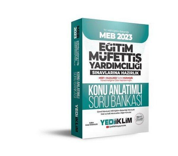 2023 MEB Eğitim Müfettiş Yardımcılığı Sınavlarına Hazırlık Konu Anlatımlı Soru Bankası - Yediiklim Yayınları - Image 1